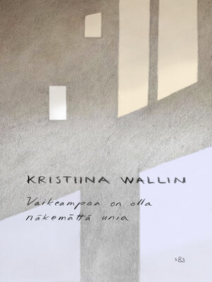 cover image of Vaikeampaa on olla näkemättä unia